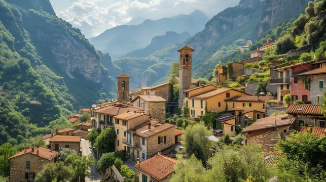 A picturesque mountain village offers stunning landscapes, rich culture, and warm, welcoming locals.