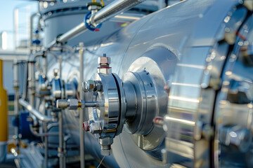 Liquid hydrogen vessel for clean sea transportation, cryogenic gas storage