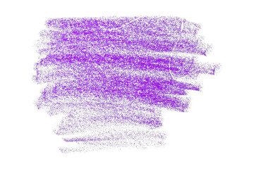 Purple pencil line drawing isolated on transparent background.