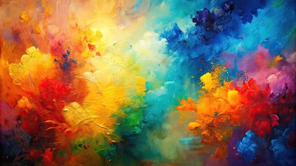 Abstract oil painting background on canvas with vibrant colors and texture , art, painting, abstract, oil, canvas