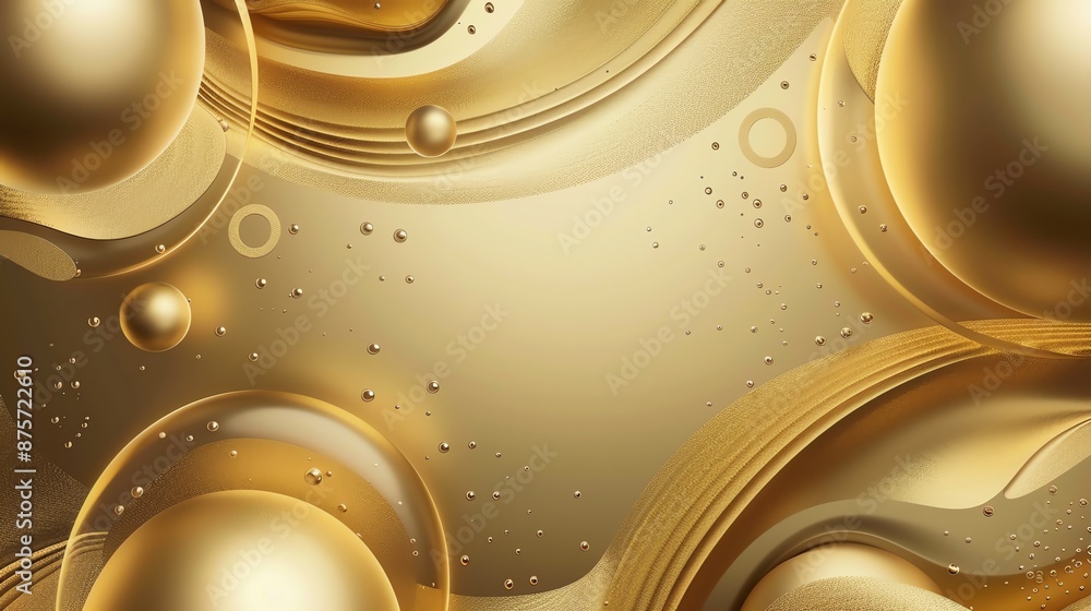 Poster an abstract background with a golden color scheme.