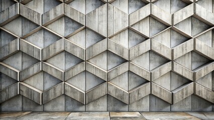 Abstract geometric cement wall design with lines and shapes, outdoors, wall, cement, pattern, abstract, geometric