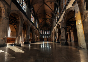 Fototapeta premium Sacred church with golden icons.