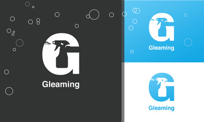 Gleaming ........Abstract logo design, lettermark logo design, cleaning product making company or field related logo design...