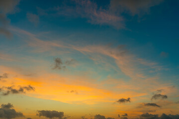 Sky with clouds nature background