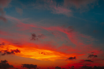 Sky with clouds nature background