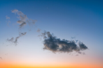 Sky with clouds nature background