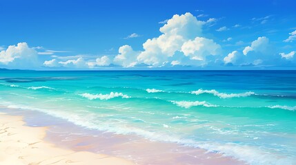 Obraz premium Serene Sunset Over the Ocean