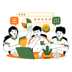 business team people vector illustration