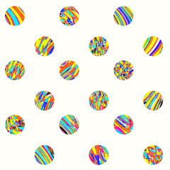 circle seamless pattern . abstract background , Colorful trendy elements of pattern. Pop art style . Modern abstract 