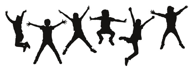 people silhouette kids 0