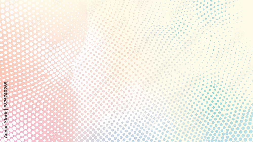 Canvas Prints a delicate halftone pattern that uses pastel-colored dots to form a gentle gradient, perfect for sof