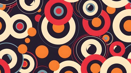 Naklejka premium Abstract minimalist patterns with a retro feel