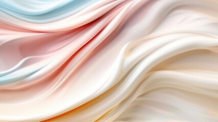 Obraz premium Satin Swirls: Abstract Art in Pastel Hues