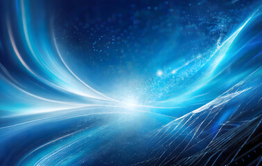 abstract blue background. Generative AI.
