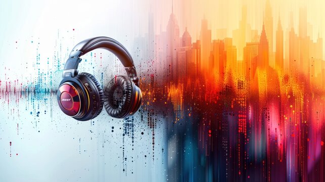 Bose Headphones in a Cityscape
