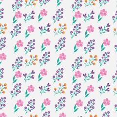 Geometric seamless pattern design. Floral pattern.