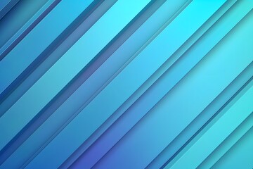 Obraz premium Abstract blue gradient geometric background with diagonal lines, creating a modern and sleek design.