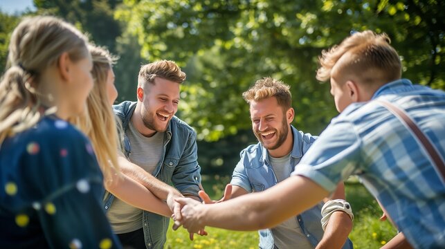 Colleagues enjoy team-building activities to promote teamwork, foster communication, and strengthen bonds.