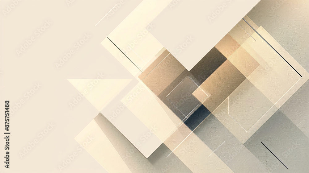 Poster abstract geometric background with overlapping shapes