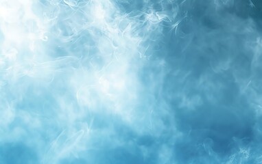 Obraz premium Smooth light blue to white gradient background, grainy texture effect, copy space, highly detailed, 4K quality