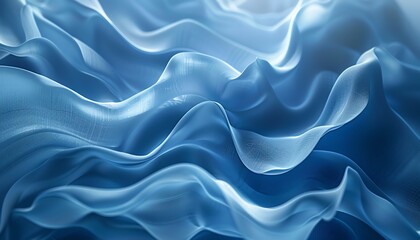 Obraz premium Blue abstract background, minimalist style, elegant design, photorealistic, high detail, 4K quality