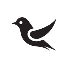 simple bird logo vector icon illustration