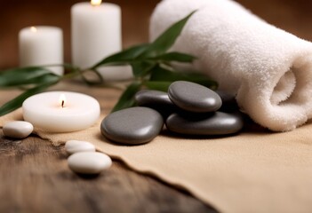 balance nature harmony massage spa zen stone alth stack towel stones pebble