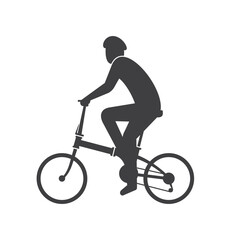 Obraz premium symbol of folding bike, folding bicycle, vector art.