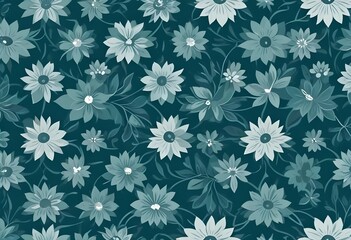 elegant flower and design, vector art 