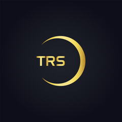TRS logo. T R S design. White TRS letter. TRS, T R S letter logo design. T R S letter logo design in GOLD, GOLDEN LOGO, THREE, style. letter logo set in one artboard. T R S letter logo vector design.