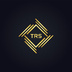 TRS logo. T R S design. White TRS letter. TRS, T R S letter logo design. T R S letter logo design in GOLD, GOLDEN LOGO, THREE, style. letter logo set in one artboard. T R S letter logo vector design.