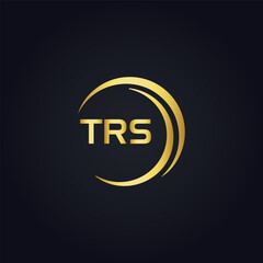 TRS logo. T R S design. White TRS letter. TRS, T R S letter logo design. T R S letter logo design in GOLD, GOLDEN LOGO, THREE, style. letter logo set in one artboard. T R S letter logo vector design.