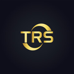 TRS logo. T R S design. White TRS letter. TRS, T R S letter logo design. T R S letter logo design in GOLD, GOLDEN LOGO, THREE, style. letter logo set in one artboard. T R S letter logo vector design.