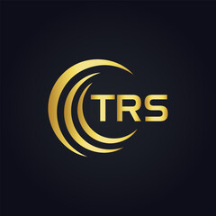 TRS logo. T R S design. White TRS letter. TRS, T R S letter logo design. T R S letter logo design in GOLD, GOLDEN LOGO, THREE, style. letter logo set in one artboard. T R S letter logo vector design.