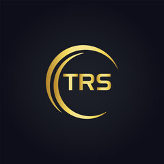 TRS logo. T R S design. White TRS letter. TRS, T R S letter logo design. T R S letter logo design in GOLD, GOLDEN LOGO, THREE, style. letter logo set in one artboard. T R S letter logo vector design.