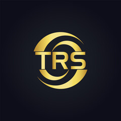 TRS logo. T R S design. White TRS letter. TRS, T R S letter logo design. T R S letter logo design in GOLD, GOLDEN LOGO, THREE, style. letter logo set in one artboard. T R S letter logo vector design.