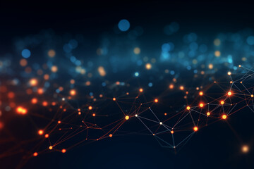 Abstract technology mesh digital line electronic network data innovation concept background.