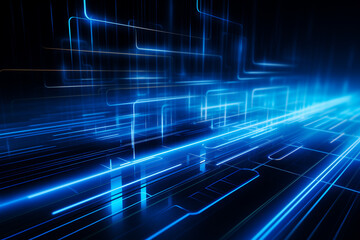 Abstract technology digital line electronic network data innovation concept background.