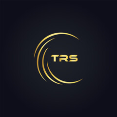TRS logo. T R S design. White TRS letter. TRS, T R S letter logo design. T R S letter logo design in GOLD, GOLDEN LOGO, THREE, style. letter logo set in one artboard. T R S letter logo vector design.