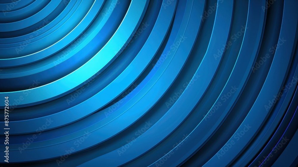 Poster abstract futuristic tech background featuring blue circular lines creates a modern and visually appe