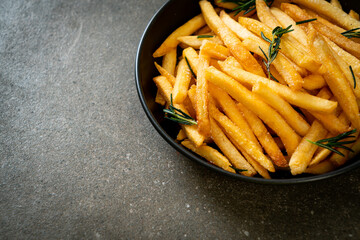French fries with sour cream and ketchup