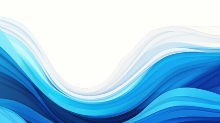 Abstract vector background featuring a blue water wave ocean concept.