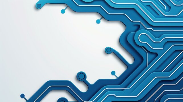 Abstract futuristic computer technology design for business presentations.