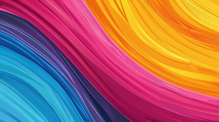 Vibrant abstract wave background with colorful wavy stripes, perfect for optical art lovers.