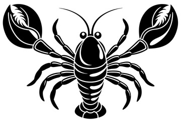 Lobster icon animal vector illustration on white background