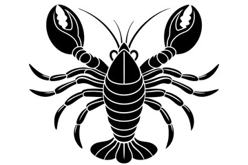Lobster icon animal vector illustration on white background