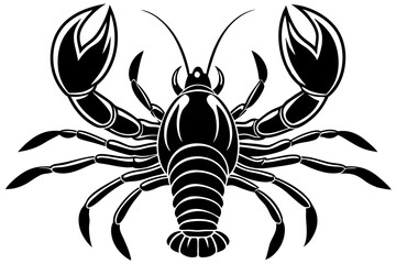 Lobster icon animal vector illustration on white background