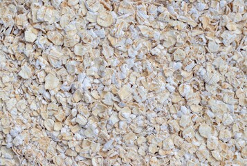 Top View of Oats Heap Background in Horizontal Orientation with Copy Space