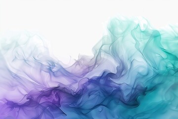 Obraz premium Blue Purple Smoke Close Up